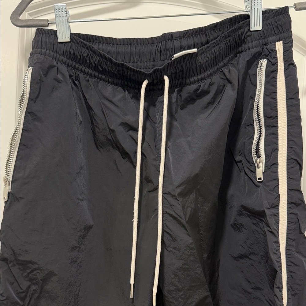 Nike Black Track Joggers with White Trim